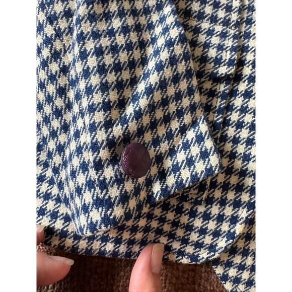 Elegant Heir Vintage Houndstooth Wool Jacket Belt‎ - 4/5T - Picture 8 of 9